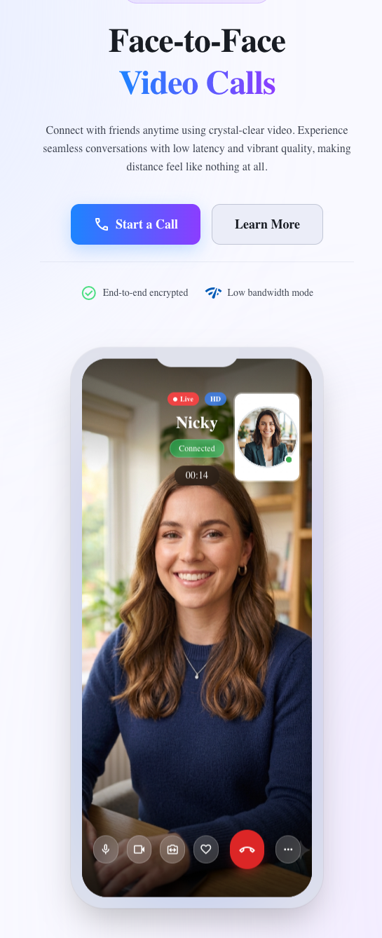 FrndTalk - face-to-face video calls