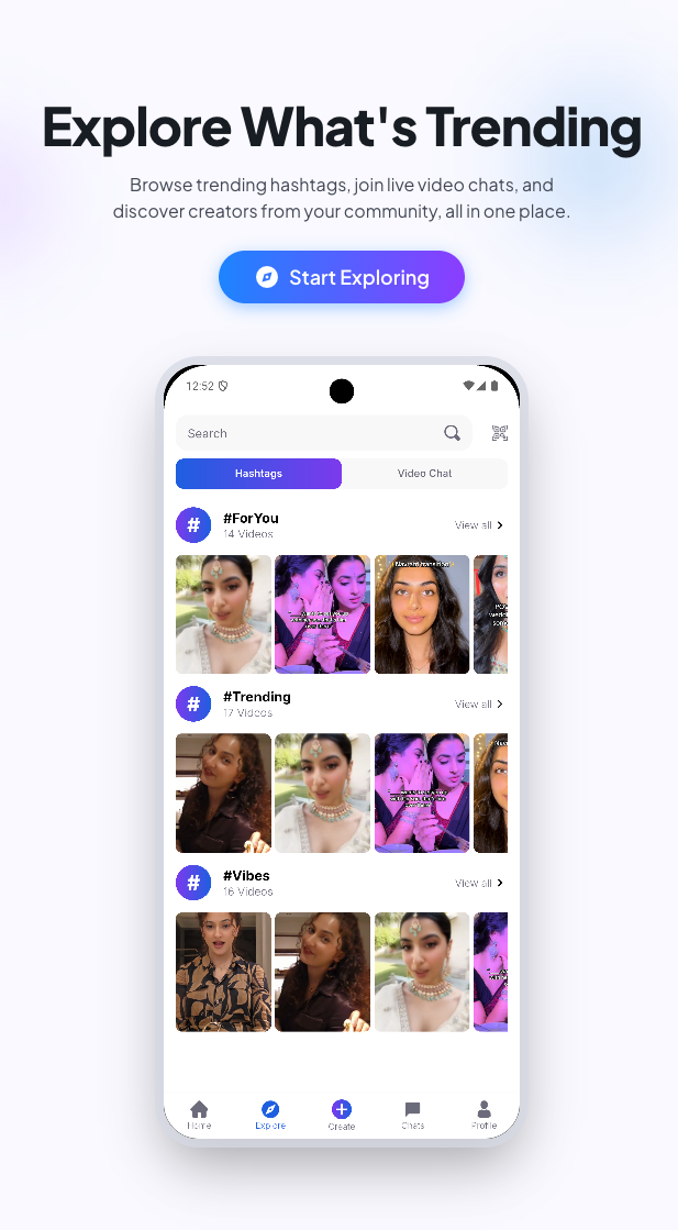 FrndTalk - explore what's trending